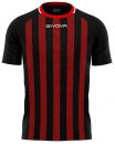 Givova Trikot Tratto schwarz-rot gestreift